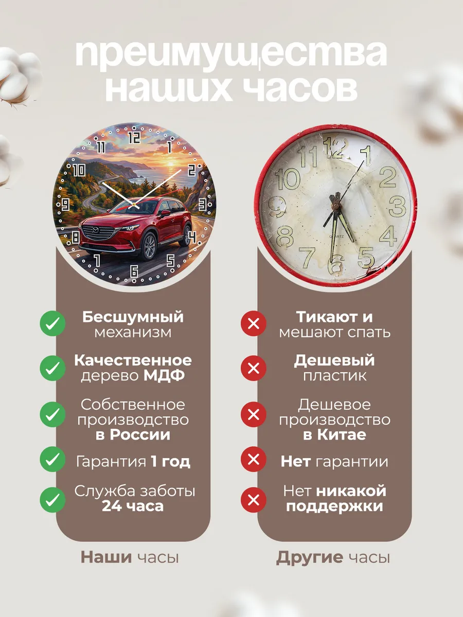 Часы настенные "Mazda CX-9" — фото 2