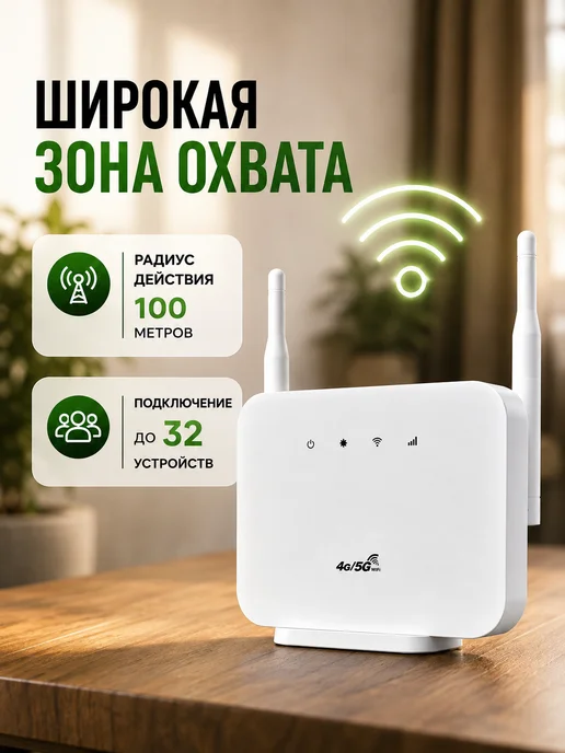 Роутер Wi-Fi (вайфай) с сим картой, белый, фото 2