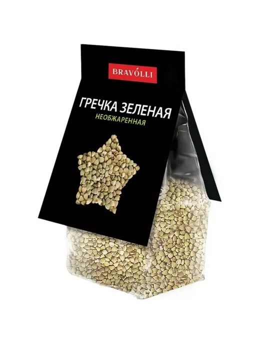 Bravolli Греча зеленая, 350 г, 350 г