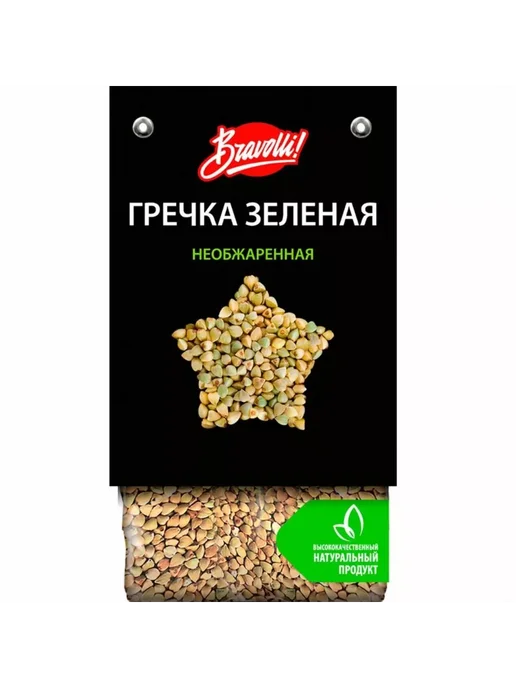 Bravolli Греча зеленая, 350 г, 350 г, фото 3