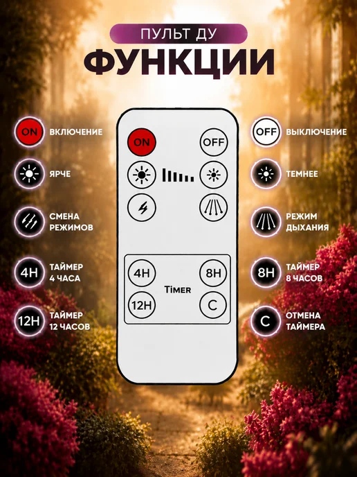 Фитолампа для растений полного спектра, вариант, фото 8