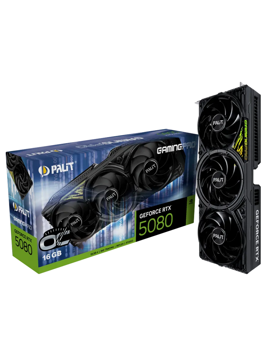 Palit Видеокарта RTX 5080 16 ГБ RTL (NE75080S19T2-GB2031Y)