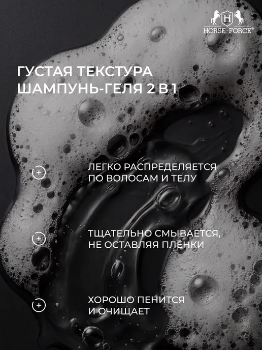 Лошадиная Сила Подарочный набор шампунь-гель для душа 2в1 мужской, 800 мл, фото 6