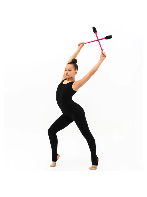 RGB (Russian Gymnastics Brand) Булавы для художественной гимнастики вставляющиеся 41 см, розовый, фото 4