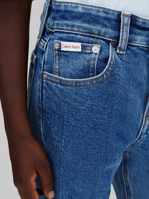 CALVIN KLEIN Джинсы со средней посадкой, синий, фото 4