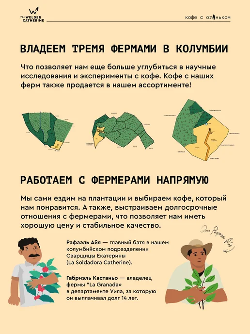 Сварщица Екатерина Кофе "Колумбия Эль Чиспа из бочки" под фильтр - 250 гр, 250 г, фото 4