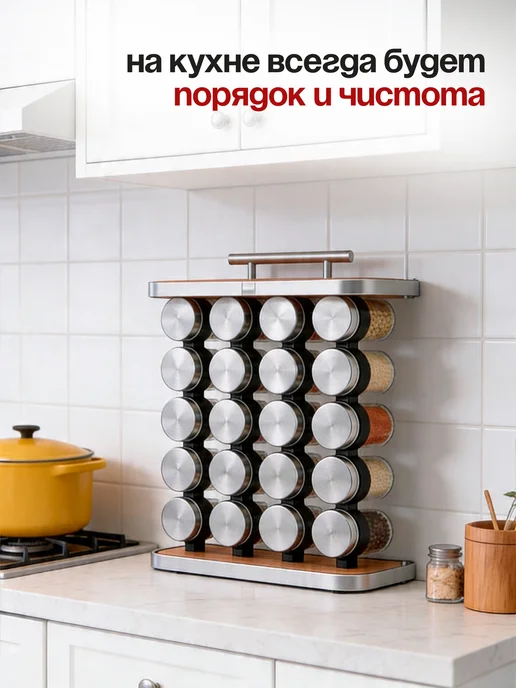 TANFORT Набор для специй на подставке 12шт, 20 шт, фото 8