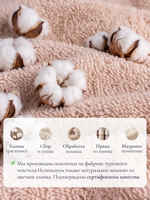 KADRIYA HOME Набор банных махровых полотенец 50х90 см 3 шт, 50x90 см, 3 шт, фото 4
