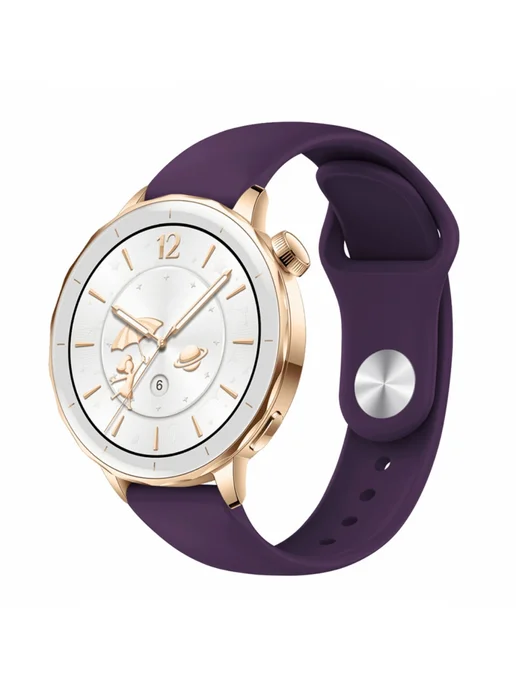 MyPads Сменный силиконовый ремешок для смарт-часов OPPO Watch X, фиолетовый