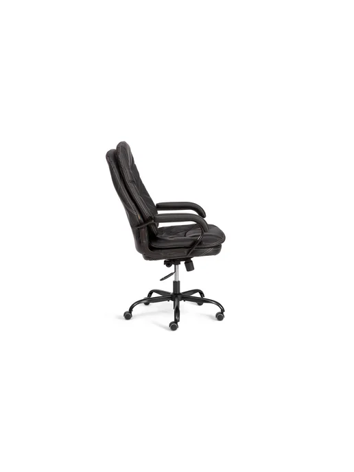 НОНТОН Кресло COMFORT Lux (22) metalBL кожзам, черный, 36-6, черный, фото 2