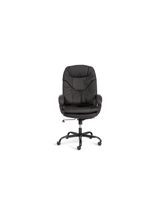 НОНТОН Кресло COMFORT Lux (22) metalBL кожзам, черный, 36-6, черный, фото 5