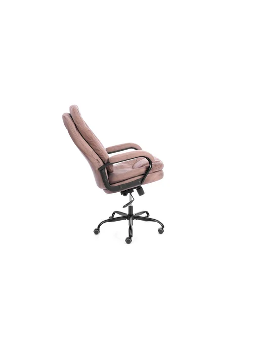 НОНТОН Кресло COMFORT Lux (22) metalBL ткань светло-коричн. KUB 03, коричневый, фото 3