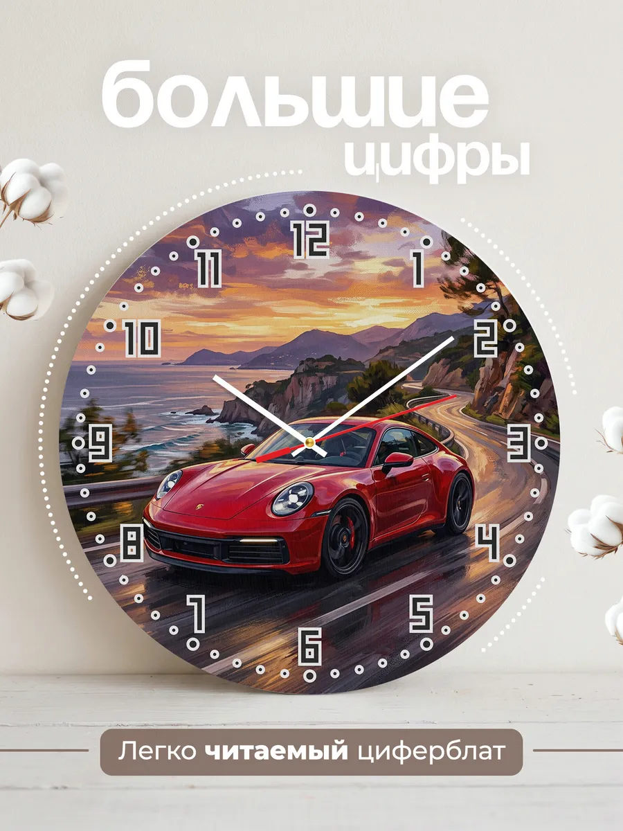 Часы настенные "Porsche 911" — фото 4