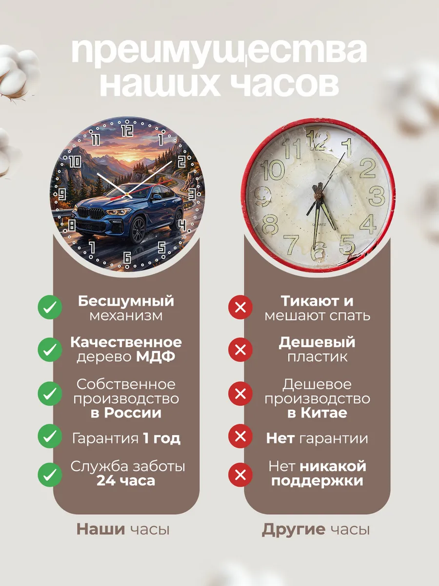 Часы настенные "Mercedes-Benz C-Class" — фото 2