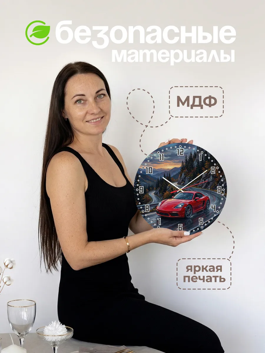 Часы настенные "Porsche 718" — фото 6