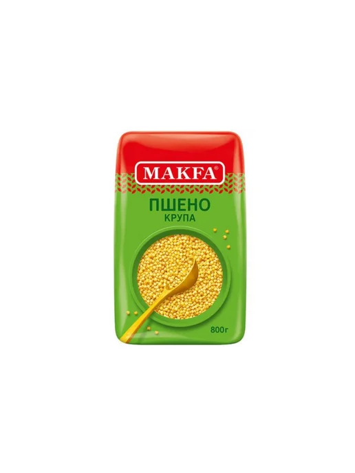 Макфа Пшено крупа, 800 г 2 уп, 800 г, фото 2