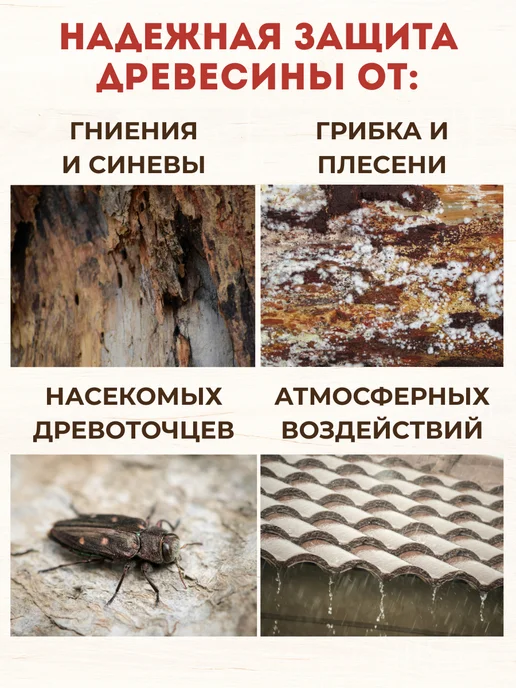 Толмач Групп Антисептик для дерева невымываемый концентрат пропитка ХМ-11, вариант, фото 4