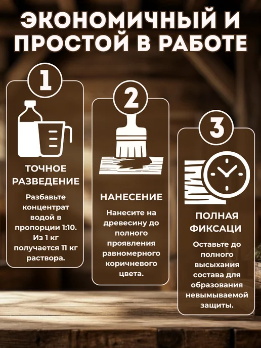 Толмач Групп Антисептик для дерева невымываемый концентрат пропитка ХМ-11, вариант, фото 6
