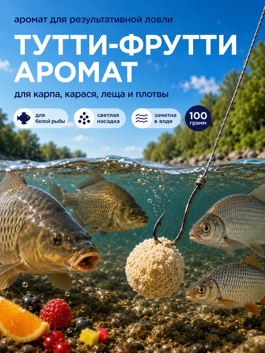 Family Joys Home Мастырка для рыбалки Тутти-фрутти, 100 г, 100 г, фото 2