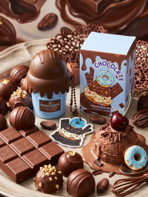 Sweet aroma Духи детские для девочки Chocolate 50 ml, 50 мл, фото 2