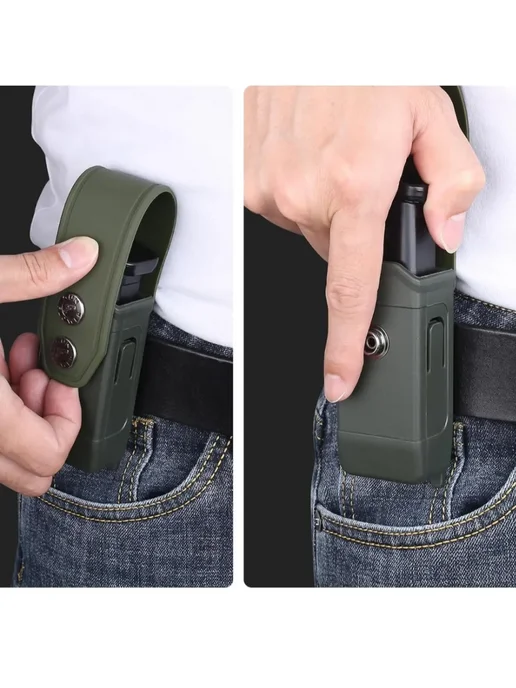 Gun Flower Double Stack Magazine Pouch for 9mm .40 Mags, серый, фото 3