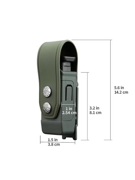 Gun Flower Double Stack Magazine Pouch for 9mm .40 Mags, серый, фото 6