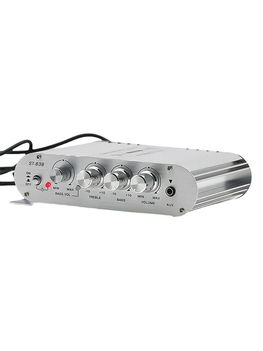 Мощный HiFi 2.1 усилитель для авто и дома ST-838, 80W*2, 80 Вт, фото 2