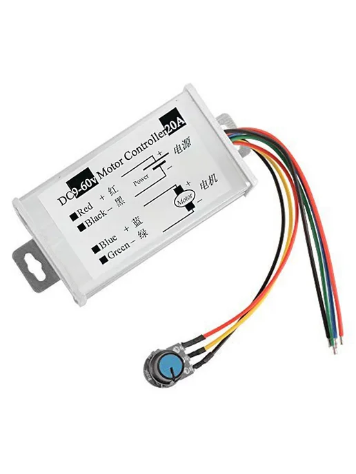 Бесступенький регулятор для DC 9-60V 20A PWM, вариант, фото 8