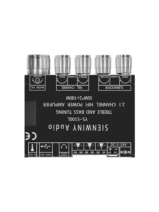Модуль усилителя 2.1 3-канальный 50W+50W, Bluetooth для CS86, 50 Вт, 50 Вт, фото 3