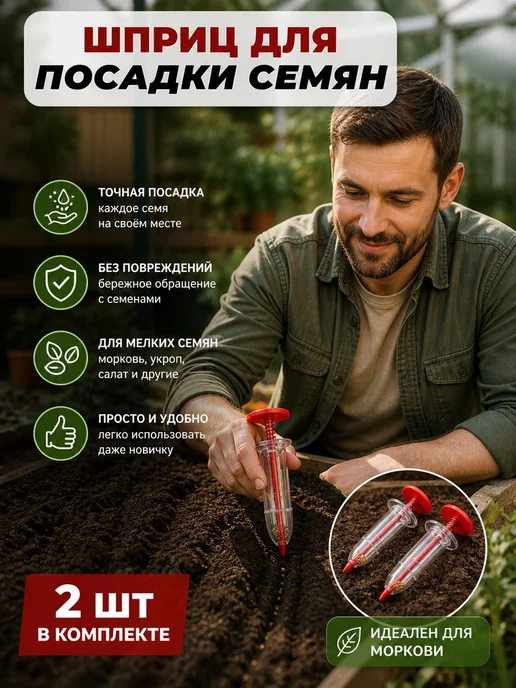 сеялка, посевной механизм, красный