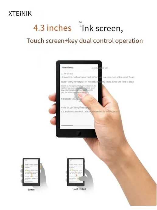 XTEINK X4 PRO 4.3" Электронная книга, черный матовый, черный, фото 3
