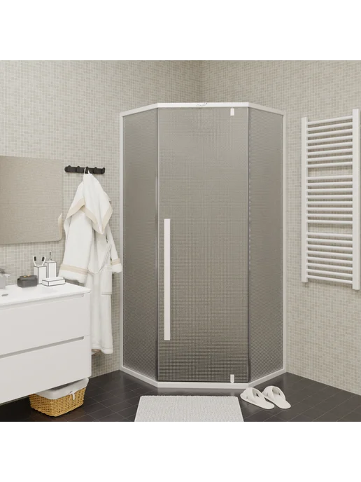 Cerutti spa Душевое ограждение C3AWD (90x90x195), 90x90x195, фото 3