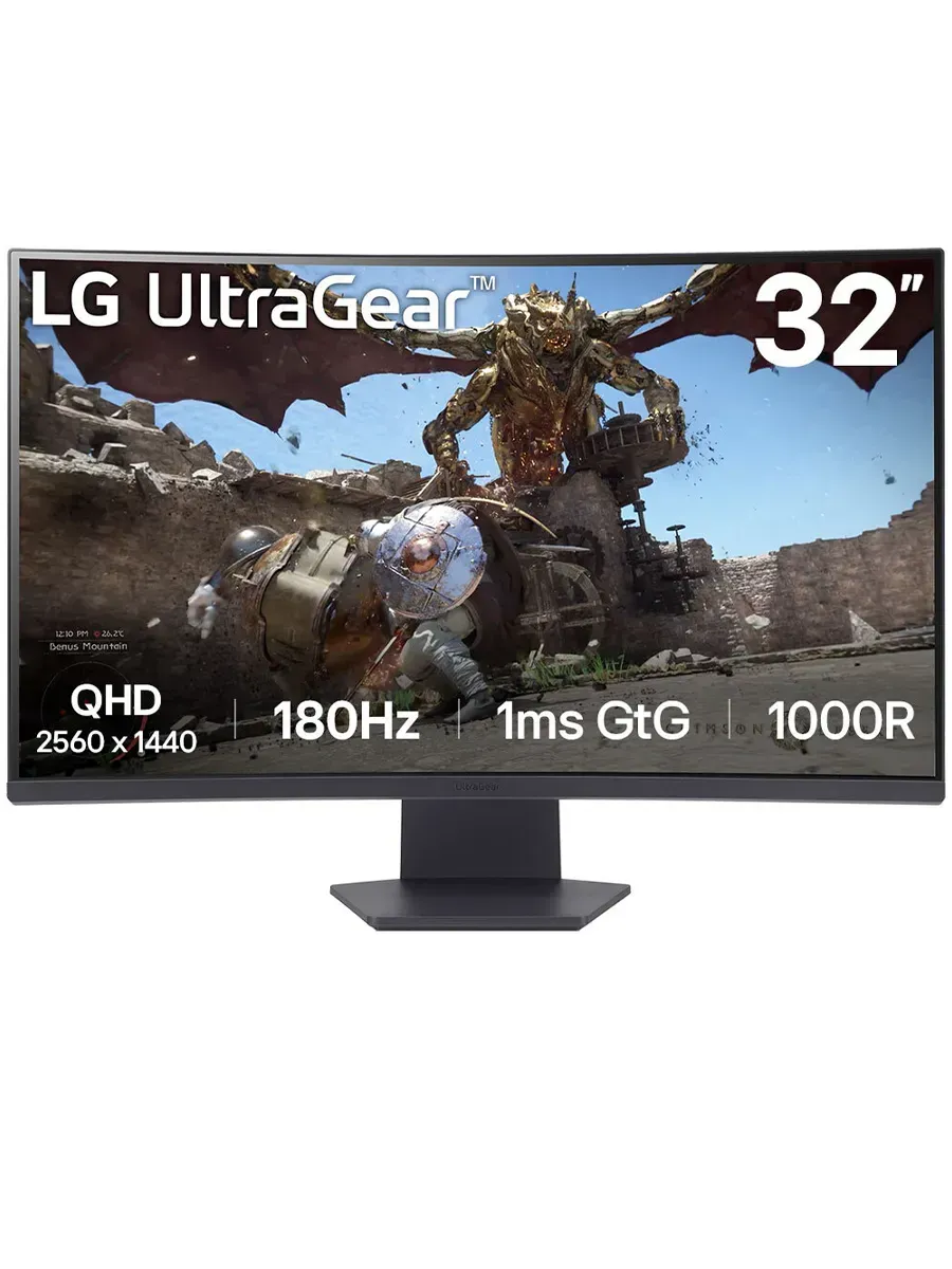 LG Игровой монитор 32GS60QC-B.ARUZ, 31.5", VA