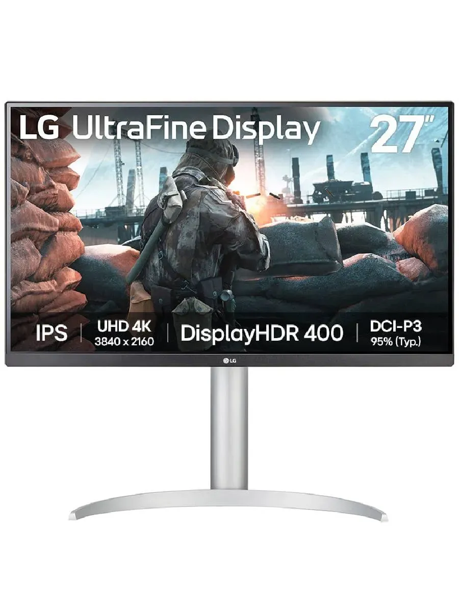 LG Монитор 27UP650K-W.ARUZ, UHD 4K IPS