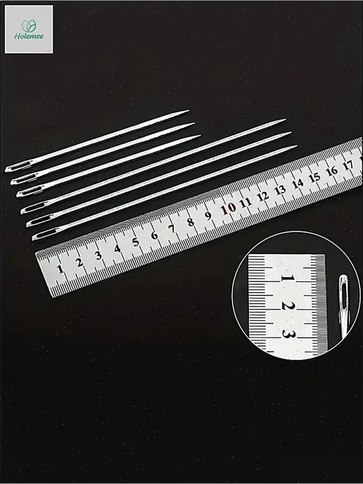 Швейные иглы ручного шитья, 100 150 мм, 6 шт, 6 шт, фото 4