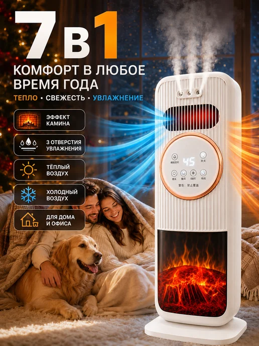 напольный кондиционер для дома с обогревом, белый, фото 2