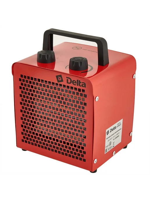 Тепловая пушка электрическая DELTA D-91 2 красный, красный, фото 2