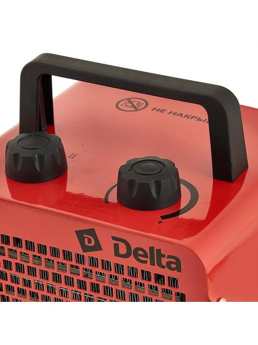 Тепловая пушка электрическая DELTA D-91 2 красный, красный, фото 3