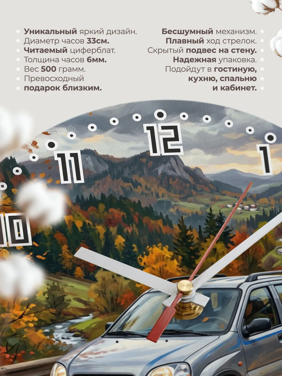 Часы настенные "Suzuki Ignis" — фото 3