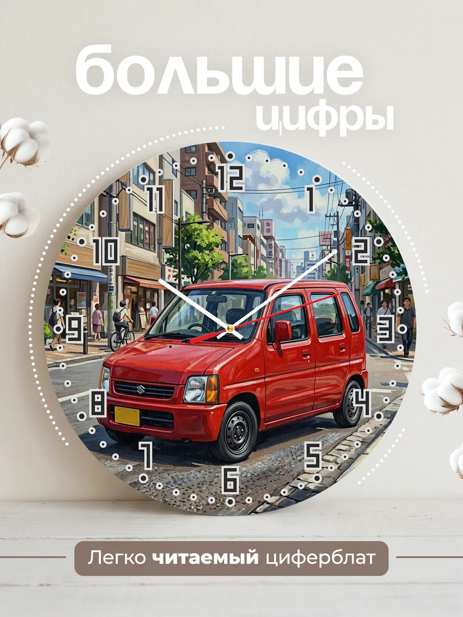 Часы настенные "Suzuki Wagon R" — фото 4