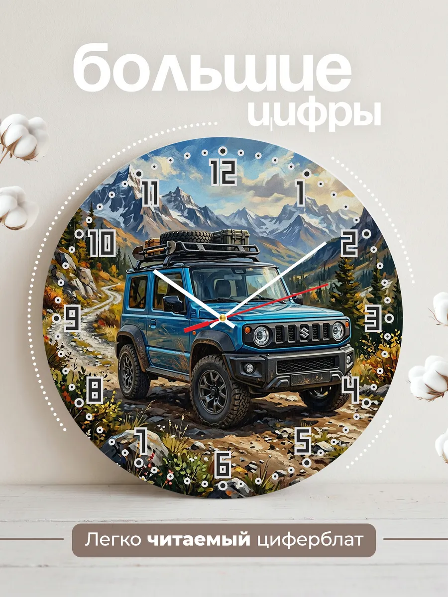 Часы настенные "Suzuki Jimny" — фото 4