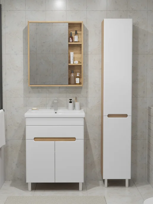 SANSTAR Тумба напольная Модена 70 Без раковины, белый, фото 2