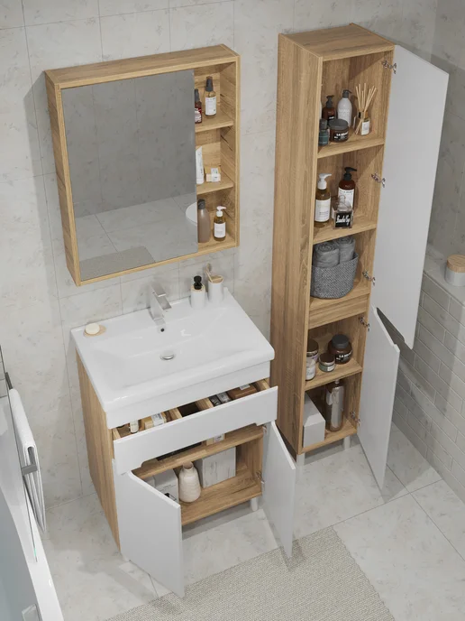 SANSTAR Тумба напольная Модена 70 Без раковины, белый, фото 3