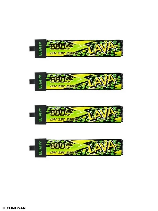 BetaFpv Аккумулятор LAVA 450 mah 1S BT2.0 FPV 4 шт, 680 мАч, 4 шт, фото 6