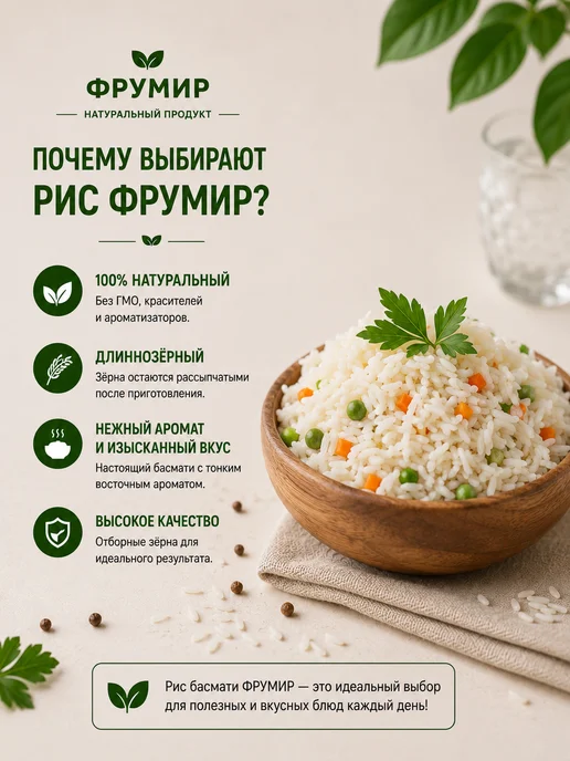 Тamashae Мiadi Рис Индийский Басмати длиннозерный, 2кг, 2 кг, фото 2