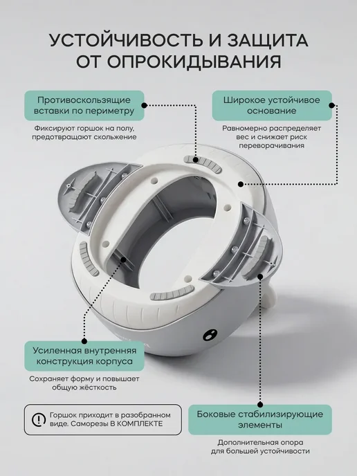 Горшок детский, белый, фото 5
