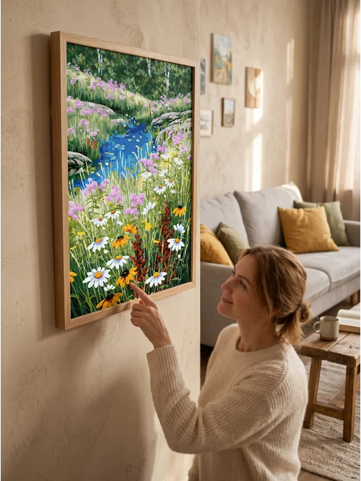 A Art paintboy Картина по номерам 40*50 на подрамнике, 40 50 Полевые цветы, фото 2