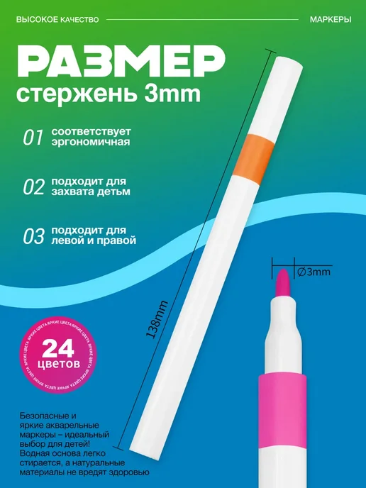 Акриловые маркеры, набор для рисования 80 цветов, 80 цв., фото 7