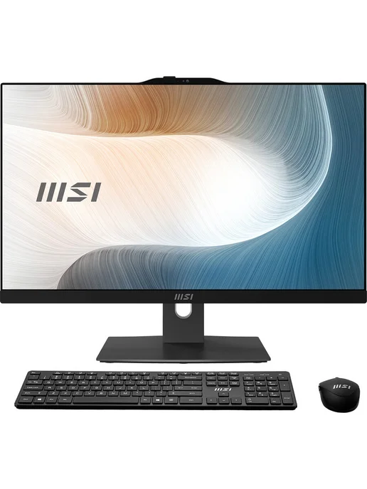 Моноблок MSI Modern AM242TP 1M-2414XRU 23.8" Full HD Touch Core 5 120U (1.4) 16Gb SSD512Gb Graphics без ОС GbitEth WiFi BT 120W клавиатура мышь Cam черный 1920x1080 (9S6-AE0721-2414), 1920x1080, фото 2