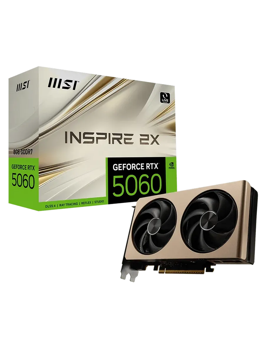 Видеокарта RTX 5060 8 ГБ RTL (RTX 5060 8G INSPIRE 2X) MSI 1294118976 купить в интернет‑магазине Wildberries